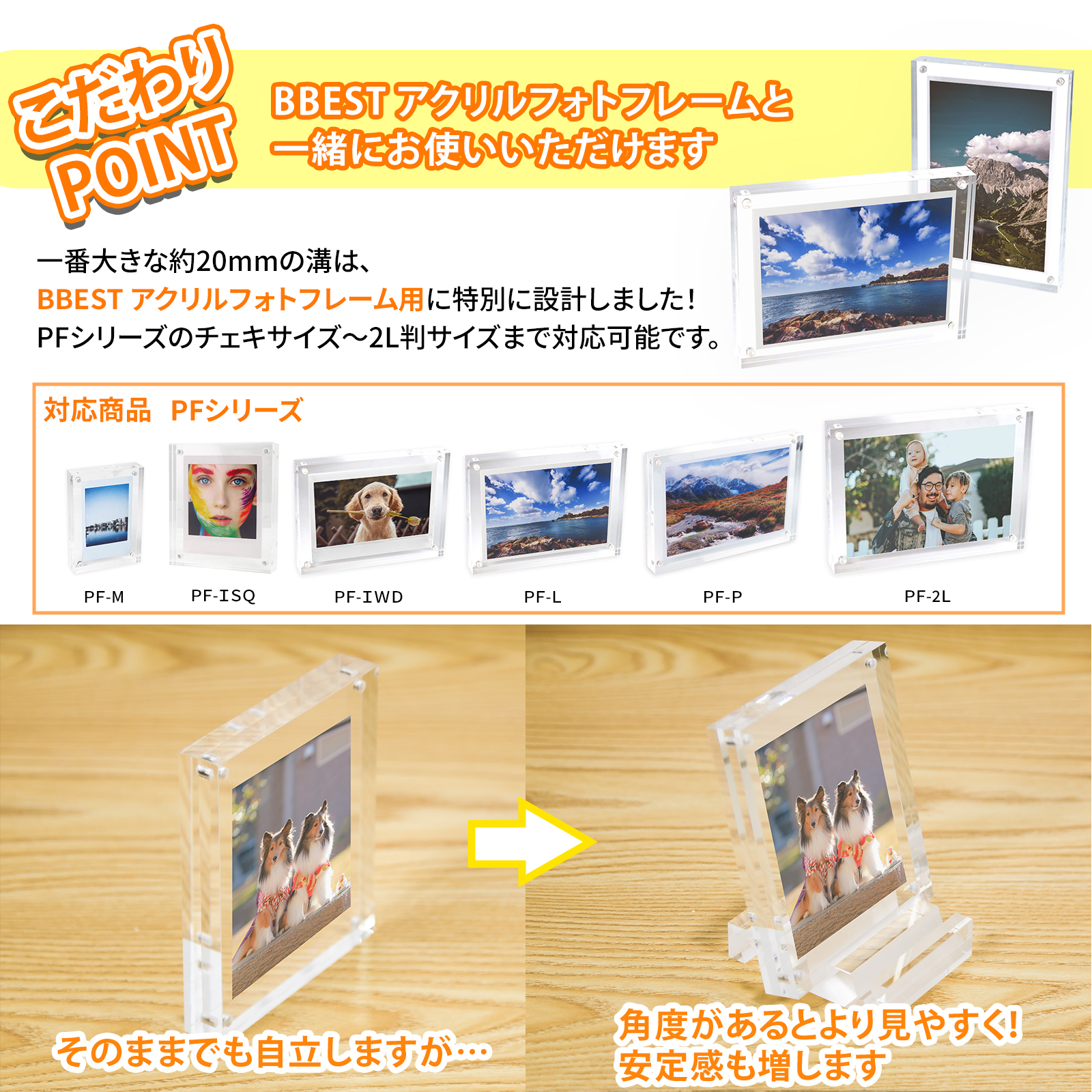多機能アクリルスタンド スマフォスタンド フォトフレーム